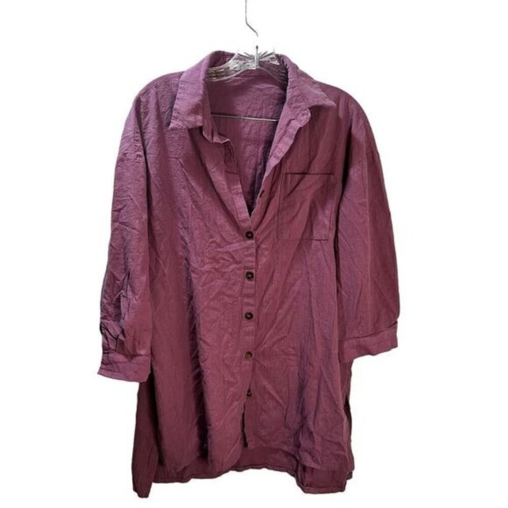 Womens Long Sleeves Button Down Shirt Size‎ Large